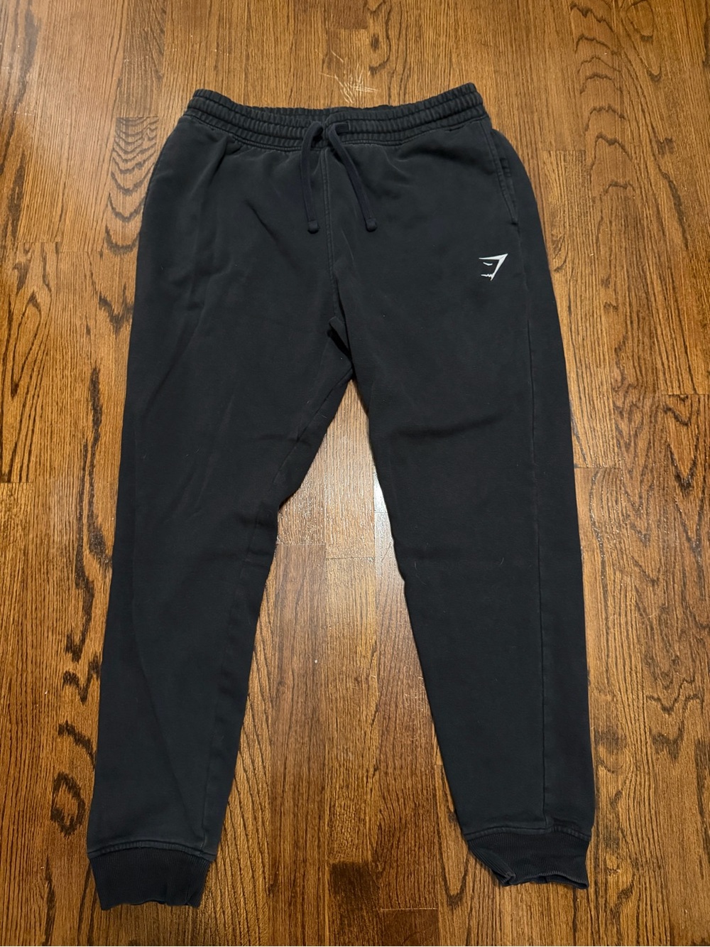 Gymshark Men’s Black Slim Fit Joggers with Subtle Logo